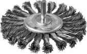 ЗУБР "ЭКСПЕРТ". Щетка дисковая для дрели, жгутированная стальная проволока 0,5мм, 100мм (арт. 3522-100_z01)