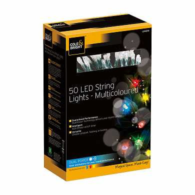 Гирлянда уличная String lights (50 led-ламп), разноцветная (арт. L24201) купить в интернет-магазине ТОО Снабжающая компания от 14 504 T, а также и другие Освещение на сайте dulat.kz оптом и в розницу