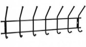 Вешалка настенная ЗМИ "Практика 7", 80х13х27см, черный, ВН68Ч (арт. 642366)