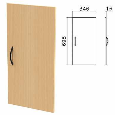 Дверь ЛДСП низкая "Канц", 346х16х698 мм, цвет бук невский, ДК32.10 (арт. 640055)