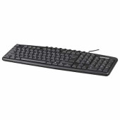Клавиатура проводная SONNEN KB-8137, USB, 104 клавиши + 9 дополнительных, мультимедийная, черная (арт. 512652)