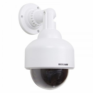 Муляж камеры уличной, купольная (белая) REXANT, 45-0200 (арт. 610130) купить в интернет-магазине ТОО Снабжающая компания от 12 642 T, а также и другие Охрана, видеонаблюдение, сигнализация на сайте dulat.kz оптом и в розницу