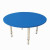 Стол детский круглый 800х800х400-580 мм, регулируемый, рост 0-3 (85-145 см), пластик синий, слоновая кость (арт. 531602) купить в интернет-магазине ТОО Снабжающая компания от 38 612 T, а также и другие Столы детские на сайте dulat.kz оптом и в розницу