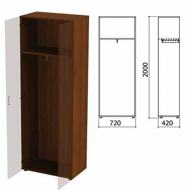 Шкаф (каркас) для одежды "Приоритет", 720х420х2000 мм, ноче милано, К-935 (арт. 640420)