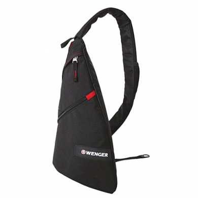 Рюкзак WENGER с одним плечевым ремнем, универсальный, черный, 7 л, 45х25х15 см, 18302130 (арт. 225774)