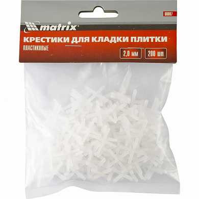 Крестики, 2,0 мм, для кладки плитки, 200 упаковка шт. Matrix (арт. 88087) купить в интернет-магазине ТОО Снабжающая компания от 343 T, а также и другие Приспособления для кладки плитки на сайте dulat.kz оптом и в розницу