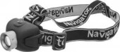 Navigator Фонарь Npt-H06-3Aaa (3Xr03) 1Светодиод.5W Черн./Пластик, Налобный, 3 Режима 94913 (арт. 476640)