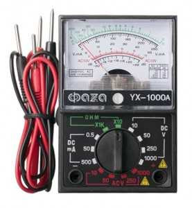 Мультиметр аналоговый Фаза YX-1000А (арт. 582344) купить в интернет-магазине ТОО Снабжающая компания от 3 969 T, а также и другие Мультиметры, детекторы, измерители на сайте dulat.kz оптом и в розницу
