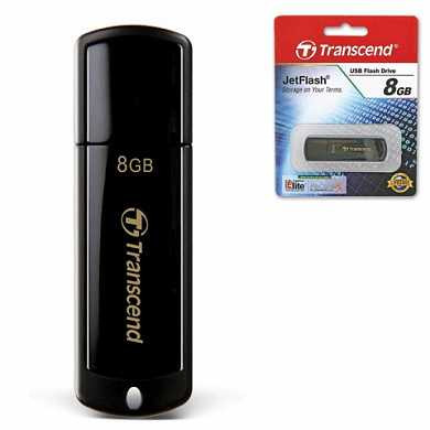 Флэш-диск 8 GB, TRANSCEND Jet Flash 350, USB 2.0, черный, TS8GJF350 (арт. 510967)