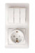 Schneider Glossa Блок Комб. (Роз. + 3 Кл. Выкл.) Су Бел. (Пласт. Осн.) Gsl000176 (арт. 528400) купить в интернет-магазине ТОО Снабжающая компания от 4 508 T, а также и другие Розетки на сайте dulat.kz оптом и в розницу