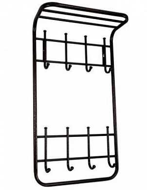 Вешалка С Полкой 2-Х Ярусная 40*72*21См (Черная) Всп166Ч Зми (арт. 523710) купить в интернет-магазине ТОО Снабжающая компания от 8 232 T, а также и другие Вешалки, крючки и плечики для одежды на сайте dulat.kz оптом и в розницу