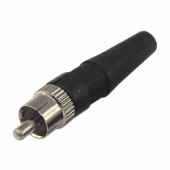 Разъем штекер RCA с колпачком под винт REXANT цена за шт (50), 14-0409 (арт. 611194)