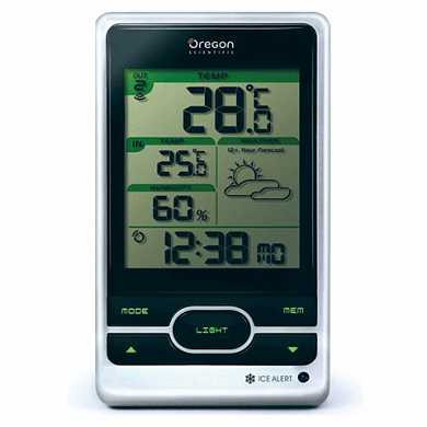 Погодная метеостанция OREGON SCIENTIFIC BAR 206, прогноз на 12-24 часа, термодатчик, часы, календарь (арт. 450476)