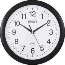 Часы настенные Energy Ec-02, круглые, 27.5х3.8см, плавный ход секундной стрелки, пластик, питание ААх1 (нет в комплекте), 9302 (арт. 361757)