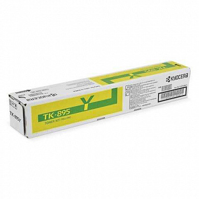 Тонер-картридж KYOCERA (TK-895Y) FS-C8020MFP/C8025MFP/C8520MFP/C8525MFP, желтый, оригинальный, ресурс 6000 страниц (арт. 320581) купить в интернет-магазине ТОО Снабжающая компания от 107 653 T, а также и другие Картриджи для принтеров на сайте dulat.kz оптом и в розницу