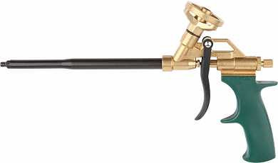 Пистолет "GL-Kraft" для монтажной пены, полностью латунный корпус, KRAFTOOL (арт. 06857)