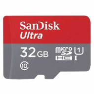 Карта памяти micro SDHC, 32 GB, SANDISK Ultra UHS-I U1, 48 Мб/сек. (class 10), QUNB-032G-GN3MN (арт. 512294)