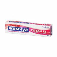 Зубная паста 100 мл, НОВЫЙ ЖЕМЧУГ Тотал 12 "Восстановление эмали", комплексная защита от бактерий, 17458 (арт. 603392)