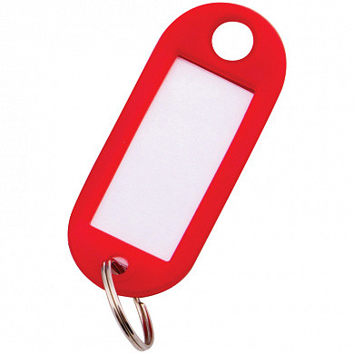 Набор брелоков для ключей OfficeSpace, 52мм, 10шт., красные (арт. 268451)