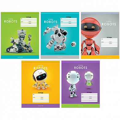 Тетрадь 12л., клетка ArtSpace "Роботы. Cool robots" (арт. Т12к_14270) купить в интернет-магазине ТОО Снабжающая компания от 147 T, а также и другие Тетради 12-24 листов на сайте dulat.kz оптом и в розницу