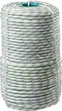 Фал плетёный капроновый СИБИН 16-прядный с капроновым сердечником, диаметр 8 мм, бухта 100 м, 1000 кгс (арт. 50220-08)