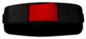 Lezard Перекл. Бра 6А 250В (Абс-Пластик, Черно-Красный) 715-1121-611 (арт. 379013)