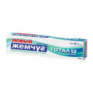 Зубная паста 100 мл, НОВЫЙ ЖЕМЧУГ Тотал 12+ "Нежное отбеливание", комплексная защита от бактерий, 17135 (арт. 603393)
