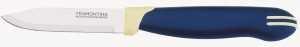 Нож для овощей Tramontina Multicolor, ручка пластик, лезвие 7.5см, синий, 23511/213-TR (арт. 585274)