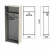 Шкаф (каркас) для одежды "Этюд", 800х384х1942 мм, серый, 400001-03 (арт. 640346) купить в интернет-магазине ТОО Снабжающая компания от 76 195 T, а также и другие Набор мебели "Этюд" на сайте dulat.kz оптом и в розницу