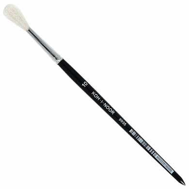 Кисть KOH-I-NOOR коза, круглая, №10, короткая ручка, 9935010009KK (арт. 200399) купить в интернет-магазине ТОО Снабжающая компания от 931 T, а также и другие Кисти для рисования на сайте dulat.kz оптом и в розницу