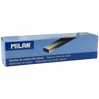 Уголь натуральный Milan, прямоугольный, 22-10мм, набор 3шт., картон. упак. (арт. 2716303)