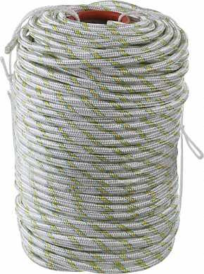 Фал плетёный капроновый СИБИН 24-прядный с капроновым сердечником, диаметр 10 мм, бухта 100 м, 1300 кгс (арт. 50220-10)