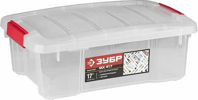 Ящик-контейнер для хранения "МХ 417" пластиковый, 20 л, ЗУБР (арт. 38182-17)