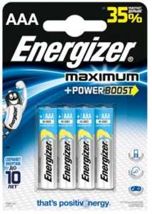 Батарейка Energizer Maximum Lr03/286 Bl4 (арт. 45432)