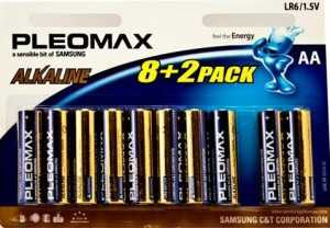 Батарейка Pleomax Samsung Lr6/316 Bl8+2 (арт. 387229) купить в интернет-магазине ТОО Снабжающая компания от 343 T, а также и другие R6/AA 316 батарейки (пальчиковые) на сайте dulat.kz оптом и в розницу