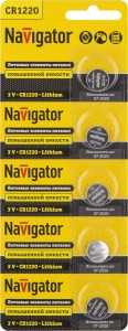 Батарейка Navigator Cr1220 Bl5 200836 (арт. 200836)