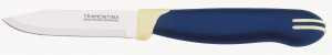 Нож для овощей Tramontina Multicolor, ручка пластик, лезвие 7.5см, синий, 23511/913-TR (арт. 585271)