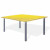 Стол детский, 400(580)х700х700 мм, регулируемый 0-3 рост, пластиковое покрытие, желтый, 2 коробки, 334028 желтый (арт. 530289) купить в интернет-магазине ТОО Снабжающая компания от 37 142 T, а также и другие Столы детские на сайте dulat.kz оптом и в розницу