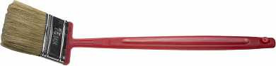 Кисть плоская ЗУБР "БСГ-52", удлиненная с быстросъемной головой, натуральная щетина, пластмассовая ручка, 75мм (арт. 4-01052-075)