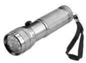 Космос Фонарь 3712-С-Led (3Xr03 В Компл.) 12Светодиод. Серебр./Металл (арт. 185295)
