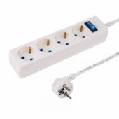 Сетевой фильтр 4 гнезда 3м,3х0,75мм,с/з STANDART белый PROCONNECT,11-9524 (арт. 657026)