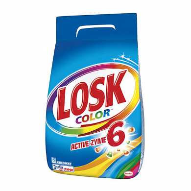 Стиральный порошок-автомат 3 кг, LOSK (Лоск) "Color" (арт. 601883) купить в интернет-магазине ТОО Снабжающая компания от 8 428 T, а также и другие Стиральные порошки на сайте dulat.kz оптом и в розницу