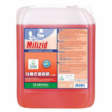 Средство для уборки санитарных помещений 10л DR.SCHNELL MILIZID (Милицид), кислотное,, 143388 (арт. 605433)
