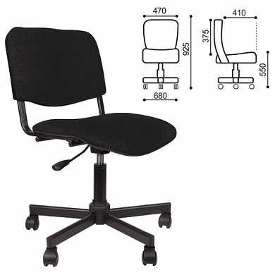 Кресло оператора КР09, без подлокотников, черное, КР01.00.09-101- (арт. 531637)