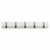 Вешалка настенная горизонтальная Flip 5 крючков белая (арт. 318850-660)