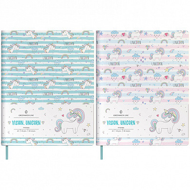 Тетрадь 80л. А5, клетка, ЛАЙТ, кожзам, Greenwich Line "Vision.Unicorn", тон. блок, цв. срез (арт. N5c80-18727) купить в интернет-магазине ТОО Снабжающая компания от 3 332 T, а также и другие Тетради 60-96 листов на сайте dulat.kz оптом и в розницу