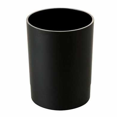 Подставка-органайзер СТАММ "Офис" (стакан для ручек), 70х70х90 мм, черная, СН11 (арт. 235829)