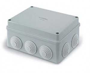 Коробка распределительная T-plast LUXEL ОУ, 150x110x70 мм, 10 вводов, с крышкой на болтах, IP55, LX35007-P (арт. 586315)