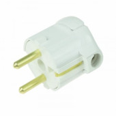 Вилка Евро угловая с кольцом с з/к 16А PROCONNECT, 11-8504 (арт. 608506)