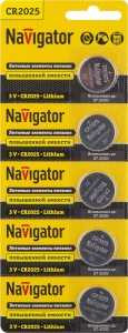 Батарейка Navigator Cr2025 Bl5 94764 (арт. 165989) купить в интернет-магазине ТОО Снабжающая компания от 343 T, а также и другие Диски литиевые на сайте dulat.kz оптом и в розницу